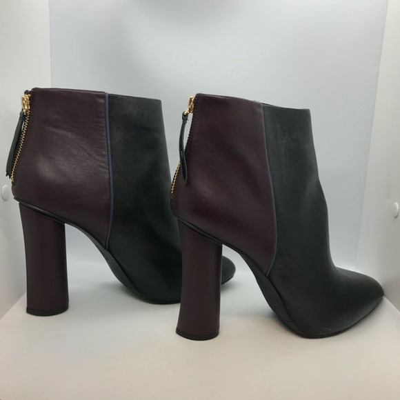 CAbi Bisset Color Block Leather Ankle Boots 10M - Picture 7 of 14